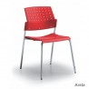 Silla Areta Estructura Cromada
