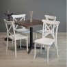 Paquete Crossback de 4 sillas y Mesa Melamina