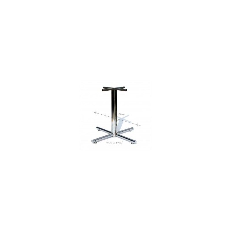 Base Shine pedestal de cruz cromo