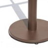 Base pedestal para mesa plato de 45 cm color cafe