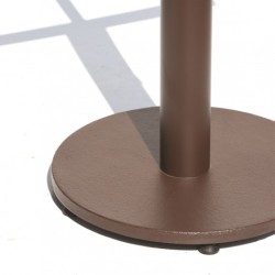 Base pedestal para mesa plato de 45 cm color cafe