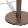 Base pedestal para mesa plato de 45 cm color cafe