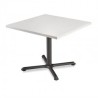 Mesa FORMICA® 80x80 para restaurante en con base pedestal de cruz