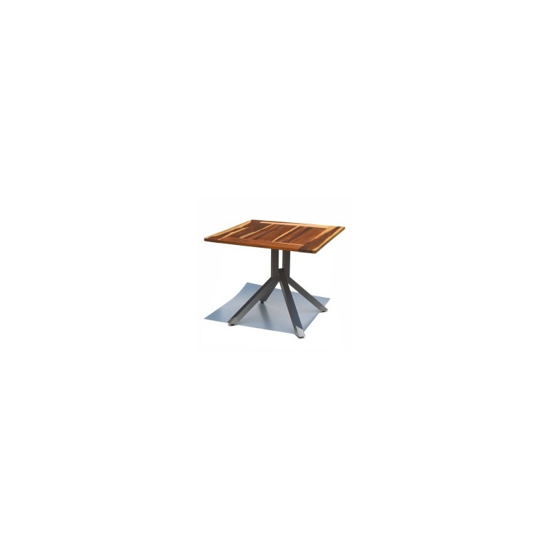 Mesa 80x80 cm azteca madera de teka brasileña