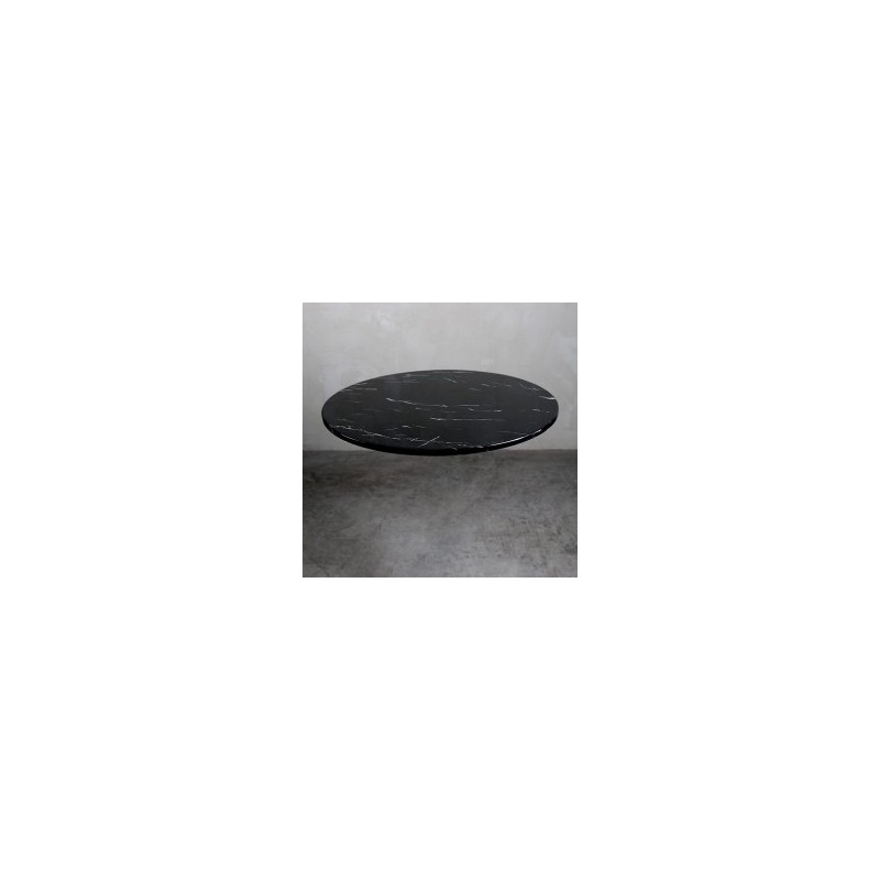 Cubierta 80 cm diametro Marmol Negro Monterrey