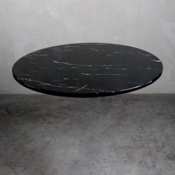 Cubierta 80 cm diametro Marmol Negro Monterrey