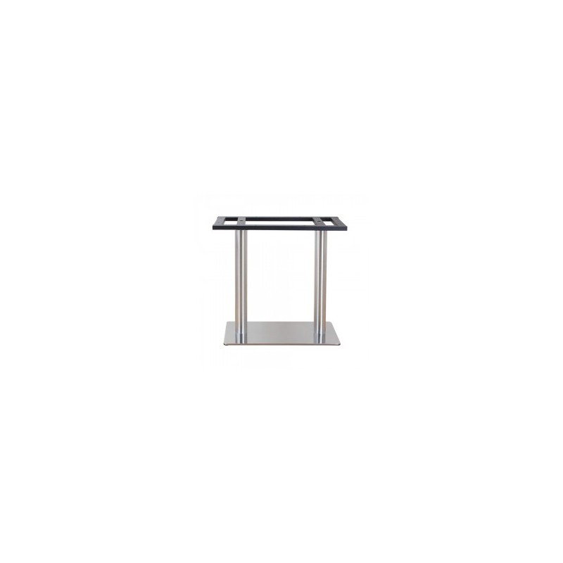 Base pedestal Plato de acero Inox 40x80 cm