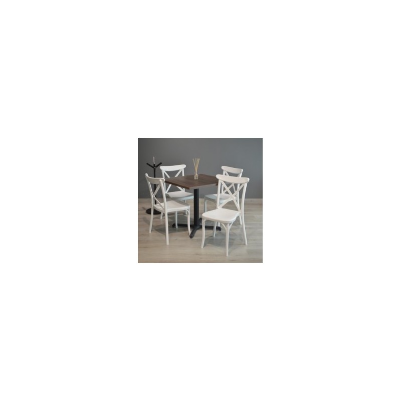 Paquete Crossback de 4 sillas y Mesa Melamina
