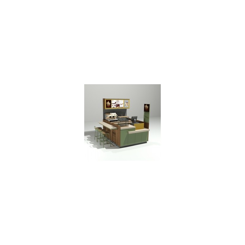 Isla de cafe Mini para plaza comercial
